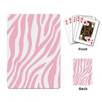 Pink Zebra Vibes Animal Print  Playing Cards Single Design (Rectangle) Back