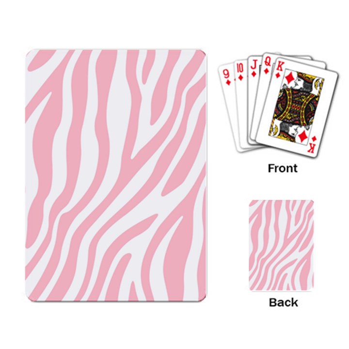 Pink Zebra Vibes Animal Print  Playing Cards Single Design (Rectangle)