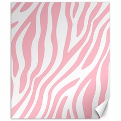 Pink Zebra Vibes Animal Print  Canvas 20  X 24  by ConteMonfrey