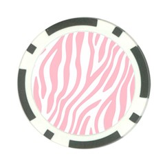 Pink Zebra Vibes Animal Print  Poker Chip Card Guard by ConteMonfrey