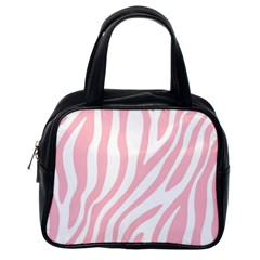 Pink Zebra Vibes Animal Print  Classic Handbag (one Side) by ConteMonfrey