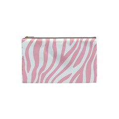 Pink Zebra Vibes Animal Print  Cosmetic Bag (small) by ConteMonfrey