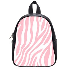 Pink Zebra Vibes Animal Print  School Bag (small)