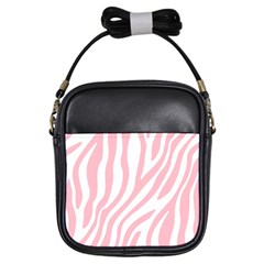 Pink Zebra Vibes Animal Print  Girls Sling Bag by ConteMonfrey