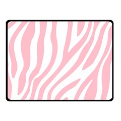 Pink Zebra Vibes Animal Print  Fleece Blanket (small) by ConteMonfrey