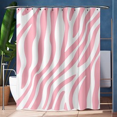 Pink Zebra Vibes Animal Print  Shower Curtain 60  X 72  (medium)  by ConteMonfrey