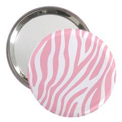 Pink Zebra Vibes Animal Print  3  Handbag Mirrors by ConteMonfrey