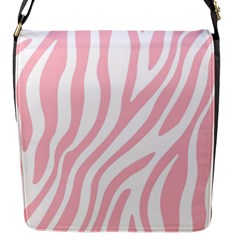 Pink Zebra Vibes Animal Print  Flap Closure Messenger Bag (s) by ConteMonfrey