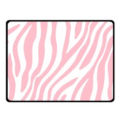 Pink Zebra Vibes Animal Print  Two Sides Fleece Blanket (small) by ConteMonfrey