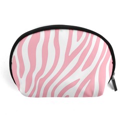 Pink Zebra Vibes Animal Print  Accessory Pouch (large) by ConteMonfrey