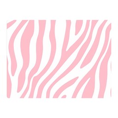 Pink Zebra Vibes Animal Print  Two Sides Premium Plush Fleece Blanket (mini) by ConteMonfrey