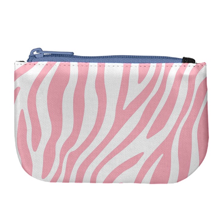 Pink Zebra Vibes Animal Print  Large Coin Purse