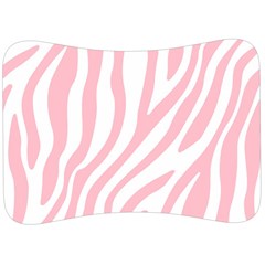 Pink Zebra Vibes Animal Print  Velour Seat Head Rest Cushion by ConteMonfrey