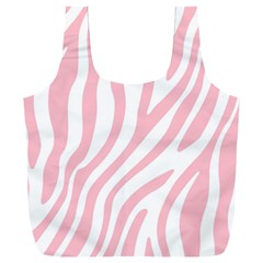 Pink Zebra Vibes Animal Print  Full Print Recycle Bag (xxxl) by ConteMonfrey