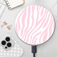 Pink Zebra Vibes Animal Print  Wireless Fast Charger(white) by ConteMonfrey