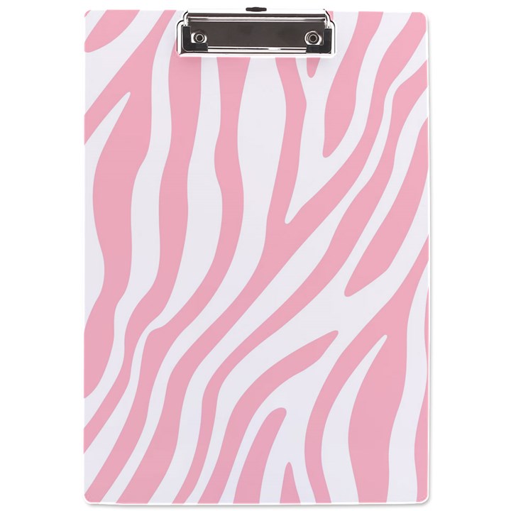 Pink Zebra Vibes Animal Print  A4 Acrylic Clipboard