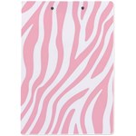 Pink Zebra Vibes Animal Print  A4 Acrylic Clipboard Back