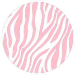 Pink Zebra Vibes Animal Print  Round Trivet by ConteMonfrey