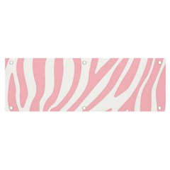 Pink Zebra Vibes Animal Print  Banner And Sign 6  X 2  by ConteMonfrey