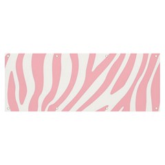 Pink Zebra Vibes Animal Print  Banner And Sign 8  X 3  by ConteMonfrey