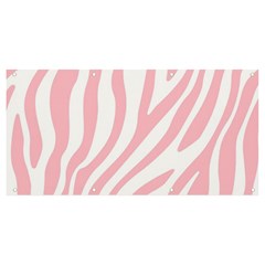 Pink Zebra Vibes Animal Print  Banner And Sign 8  X 4  by ConteMonfrey