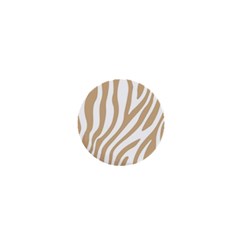 Brown Zebra Vibes Animal Print  1  Mini Buttons by ConteMonfrey