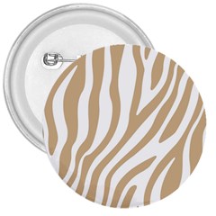 Brown Zebra Vibes Animal Print  3  Buttons by ConteMonfrey