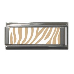 Brown Zebra Vibes Animal Print  Superlink Italian Charm (9mm) by ConteMonfrey