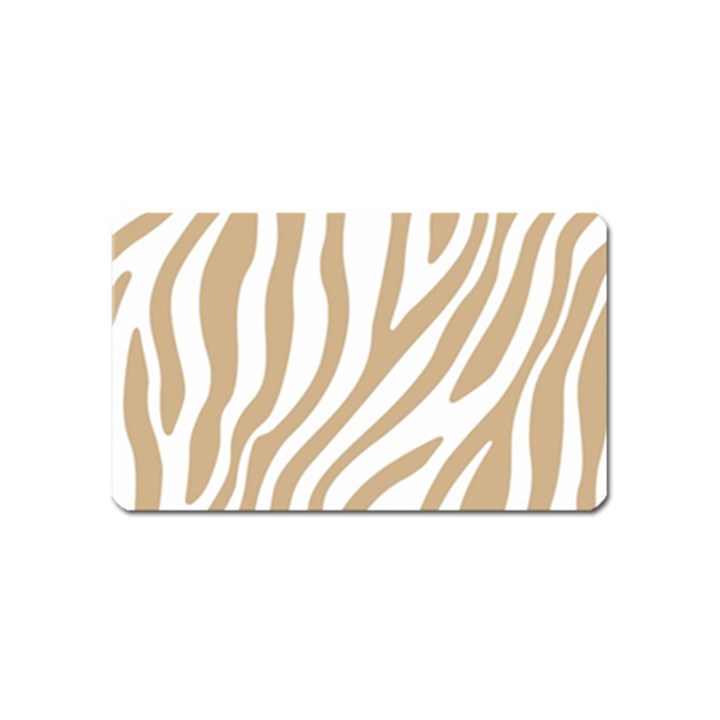 Brown Zebra Vibes Animal Print  Magnet (Name Card)