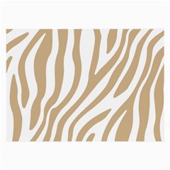 Brown Zebra Vibes Animal Print  Large Glasses Cloth (2 Sides) by ConteMonfrey