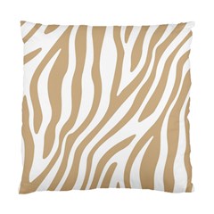 Brown Zebra Vibes Animal Print  Standard Cushion Case (two Sides) by ConteMonfrey