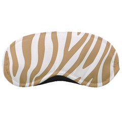 Brown Zebra Vibes Animal Print  Sleeping Mask by ConteMonfrey