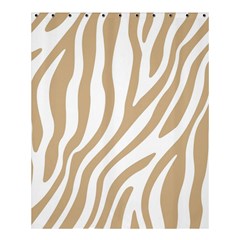 Brown Zebra Vibes Animal Print  Shower Curtain 60  X 72  (medium)  by ConteMonfrey