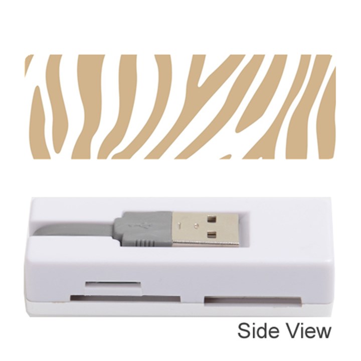 Brown Zebra Vibes Animal Print  Memory Card Reader (Stick)