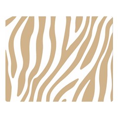 Brown Zebra Vibes Animal Print  Two Sides Premium Plush Fleece Blanket (large) by ConteMonfrey