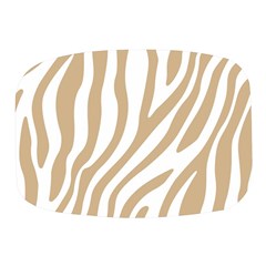 Brown Zebra Vibes Animal Print  Mini Square Pill Box by ConteMonfrey