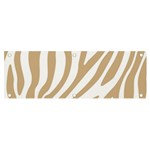 Brown Zebra Vibes Animal Print  Banner and Sign 6  x 2  Front