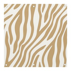 Brown Zebra Vibes Animal Print  Banner And Sign 3  X 3  by ConteMonfrey