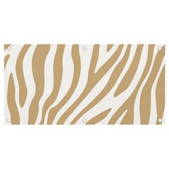 Brown Zebra Vibes Animal Print  Banner And Sign 4  X 2  by ConteMonfrey