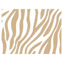 Brown Zebra Vibes Animal Print  Two Sides Premium Plush Fleece Blanket (extra Small) by ConteMonfrey