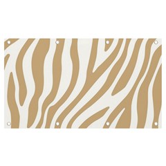 Brown Zebra Vibes Animal Print  Banner And Sign 7  X 4  by ConteMonfrey