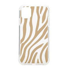 Brown Zebra Vibes Animal Print  Iphone 11 Tpu Uv Print Case by ConteMonfrey