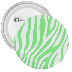 Green Zebra Vibes Animal Print  3  Buttons by ConteMonfrey