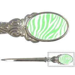 Green Zebra Vibes Animal Print  Letter Opener by ConteMonfrey