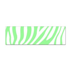 Green Zebra Vibes Animal Print  Sticker Bumper (10 Pack) by ConteMonfrey