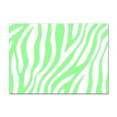 Green Zebra Vibes Animal Print  Sticker A4 (100 Pack) by ConteMonfrey