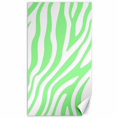 Green Zebra Vibes Animal Print  Canvas 40  X 72  by ConteMonfrey