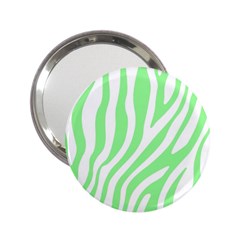 Green Zebra Vibes Animal Print  2 25  Handbag Mirrors by ConteMonfrey