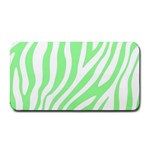 Green Zebra Vibes Animal Print  Medium Bar Mat 16 x8.5  Bar Mat