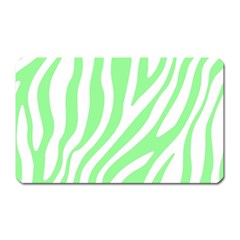 Green Zebra Vibes Animal Print  Magnet (rectangular) by ConteMonfrey